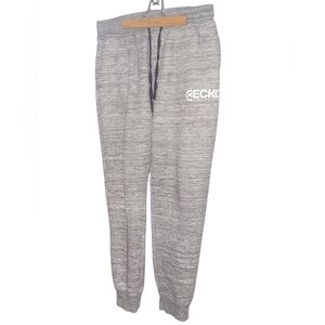 Ecko Unlimited Men's Grey Heathered Sherpa Lined Joggers Size L